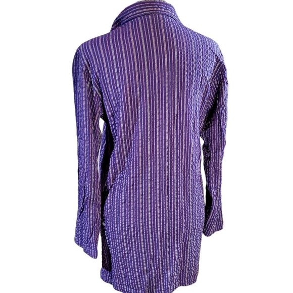 Nannette Keller Linen Artsy Button Down Blouse - Picture 3 of 6